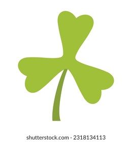 Clover leaf item patrick day design illustration