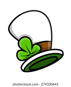 Clover Leaf with Leprechaun Hat