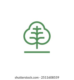 clover leaf line minimal logo design vector