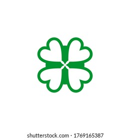 Clover Leaf Logo Design Vector Template Stock Vector (Royalty Free ...