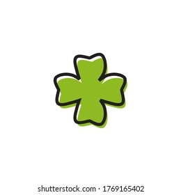 Clover leaf logo design vector template