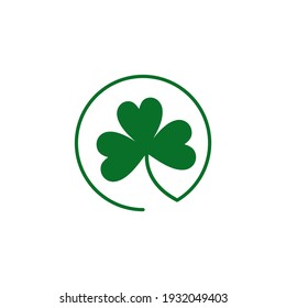 Clover leaf logo design vector template