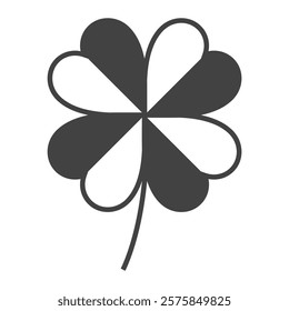 clover leaf logo design vector on white background