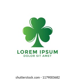 Clover leaf logo icon design template vector graphic