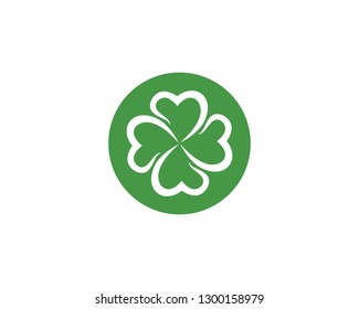 Clover leaf logo icon design template vector