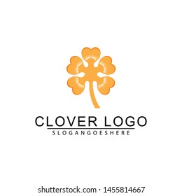 Clover leaf logo icon design template vector