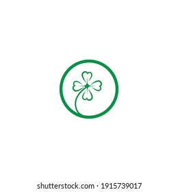 Clover leaf logo icon design template vector