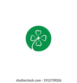 Clover leaf logo icon design template vector