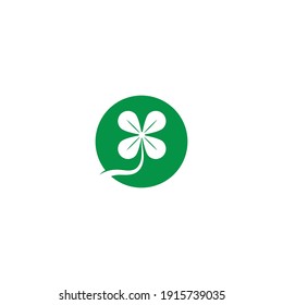 Clover leaf logo icon design template vector