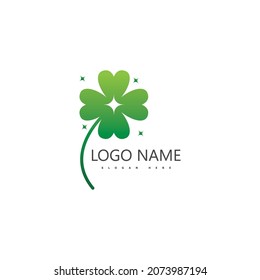 Clover leaf logo icon design template vector
