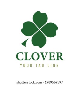 Clover leaf logo icon. Simple unique and modern design. Vector logo design