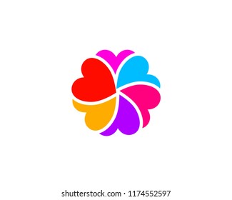 Clover Leaf Logo Icon Vector Template Stock Vector (Royalty Free ...