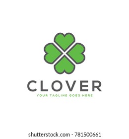 clover leaf logo icon vector template