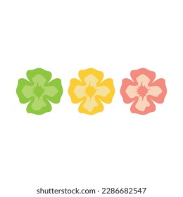 Clover leaf logo illustration vector flat design