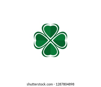 Clover Leaf Logo Template Design Vector - Vector