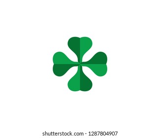 Clover Leaf Logo Template Design Vector - Vector