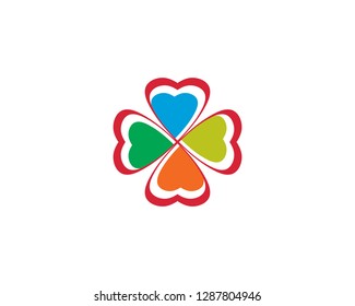 Clover Leaf Logo Template Design Vector - Vector