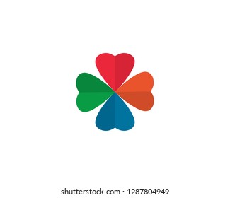 Clover Leaf Logo Template Design Vector - Vector