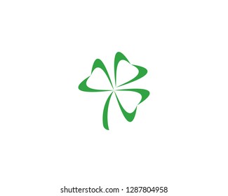 Clover Leaf Logo Template Design Vector - Vector