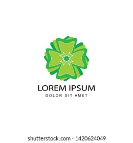 clover leaf logo template design vector