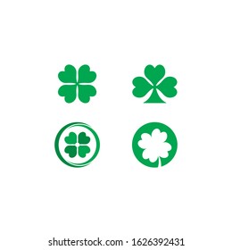 Clover Leaf Logo Template Design Vector