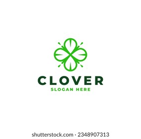Clover Leaf Logo Template Design