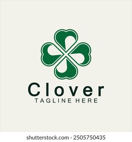 Clover Leaf Logo Template Design