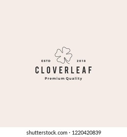 clover leaf logo vector icon illustration