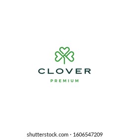 Clover Leaf Logo Vector Icon Illustration	