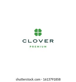 clover leaf logo vector icon illustration	