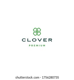 clover leaf logo vector icon illustration	