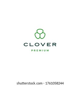 clover leaf logo vector icon illustration	