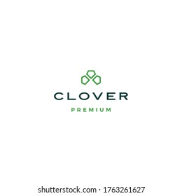 clover leaf logo vector icon illustration	