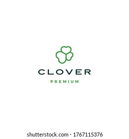 clover leaf logo vector icon illustration	