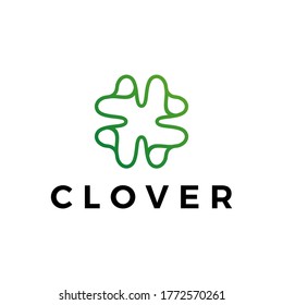 clover leaf logo vector icon illustration