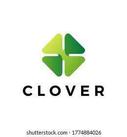 clover leaf logo vector icon illustration