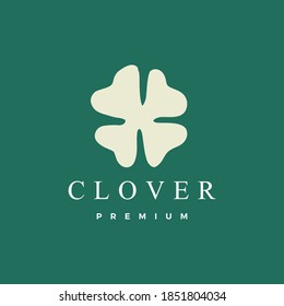 clover leaf logo vector icon illustration