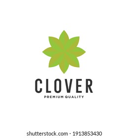 Clover leaf logo vector icon illustration Vector