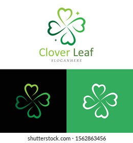 clover leaf logo vector template icon