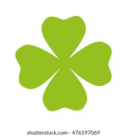 clover leaf natural green plant ecology lucky vector illustration