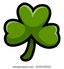 Clover leaf on white background