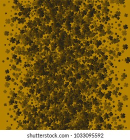 Clover leaf orange is a confetti which consist of many isolated elements. Stylish and beautiful clover leaf orange. Can be used as poster, border, background, wallpaper, card and etc