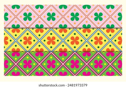 clover leaf pattern, flower pattern,clover leaf pattern design, abstract pattern, fabric pattern design.