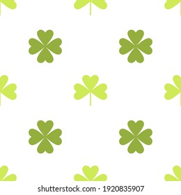Clover Leaf Pattern Party Patrick's Day, Irish Happy Background.