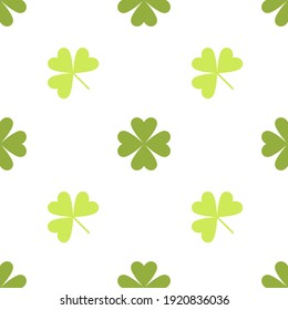 Clover Leaf Pattern Party Patrick's Day, Irish Happy Background.