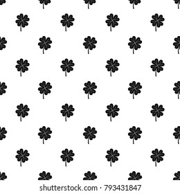 Clover leaf pattern seamless in simple style vector illustration