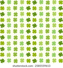 Clover leaf pattern. Shamrock pattern for a Happy St. Patrick's Day