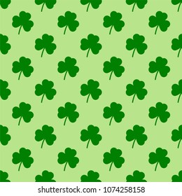 Clover leaf seamless background.