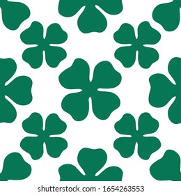 clover leaf seamless pattern design vector