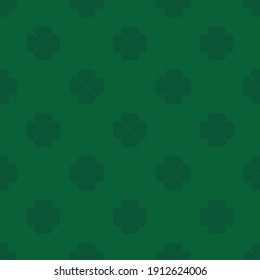 Clover leaf seamless pattern for St. Patrick's Day holiday.